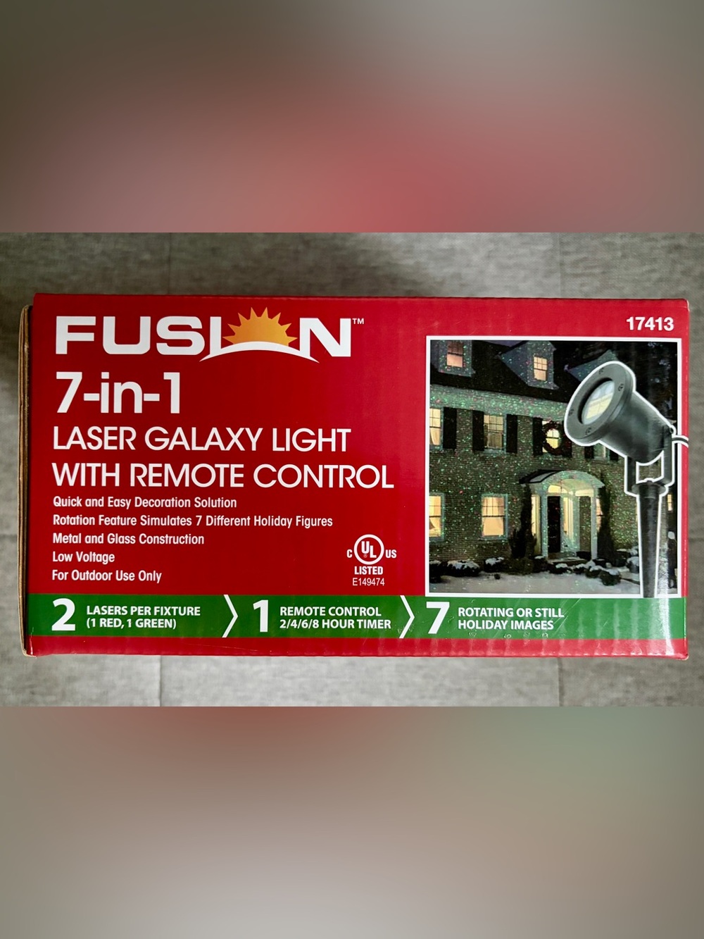 Fusion 7-in-1 Laser Galaxy Light with Remote Control